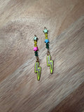 Electric Green Lightning Bolts