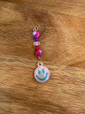 Blue Smiley Individual Dangle
