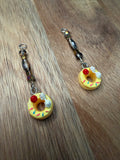 Yellow Donut Dangles