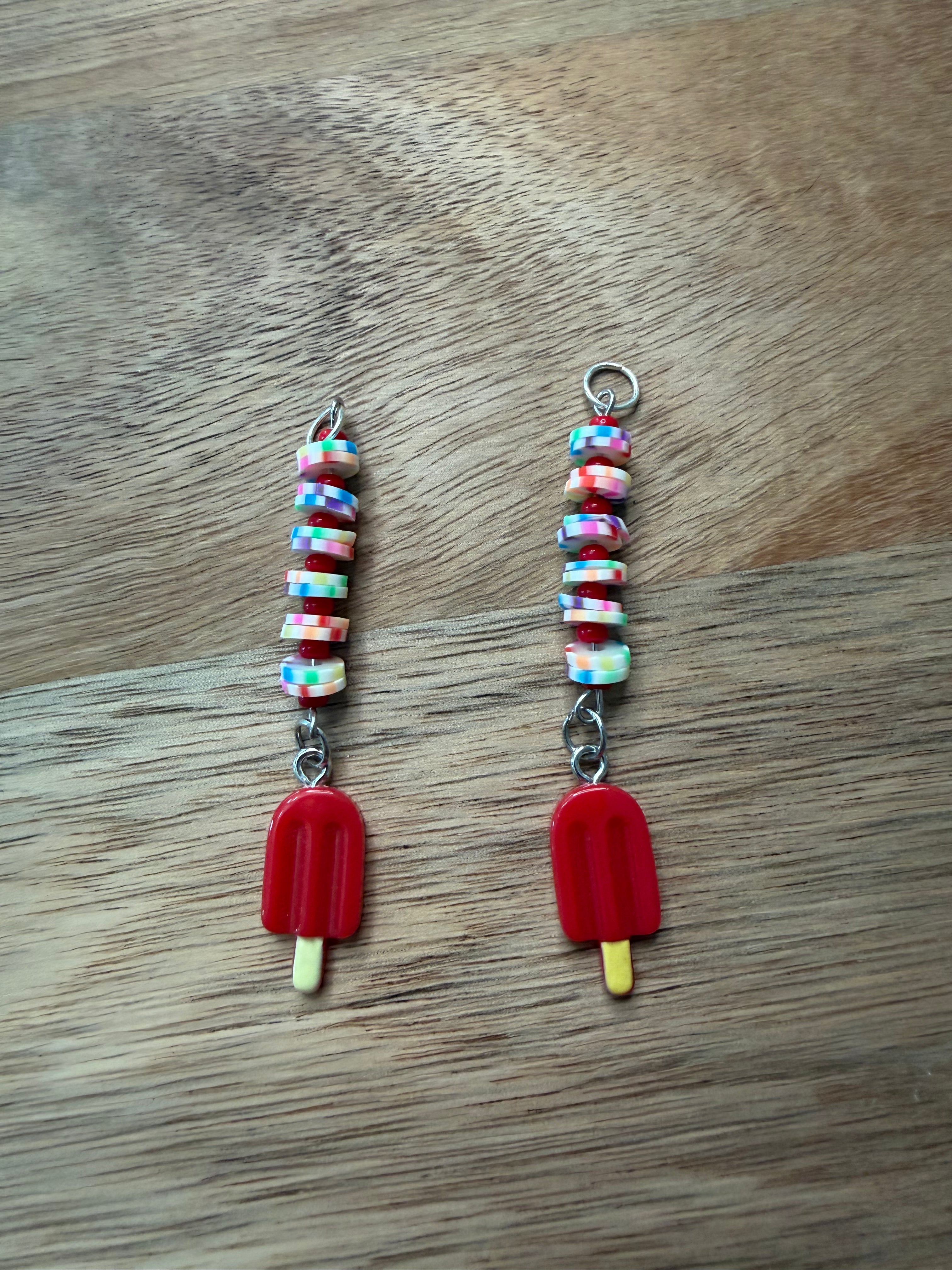Red Popsicle Dangles
