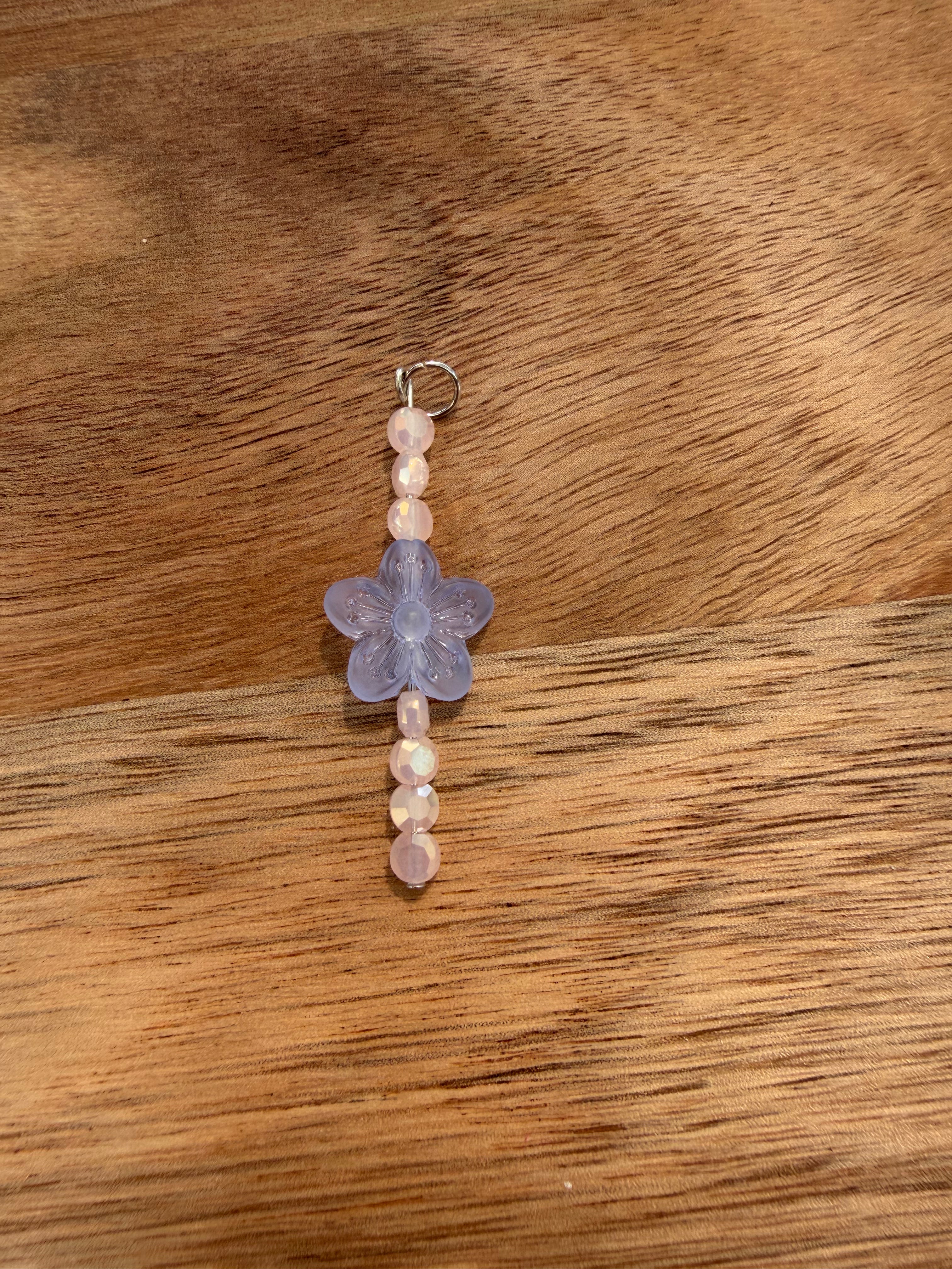 Purple Flower Individual Dangle