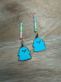 Blue Ghost with Glow in the Dark Beads